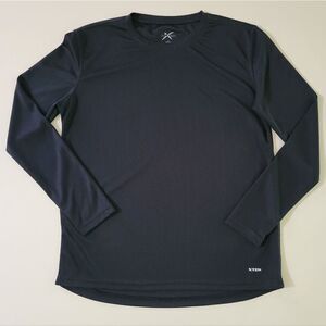 XTEK Women's Black Performance Long Sleeve Base Layer Crew Shirt